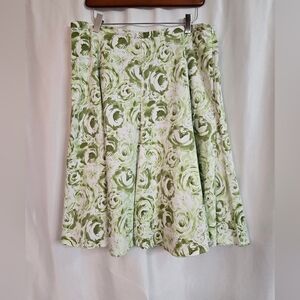 Hillary & Hanson Green Floral Fairy Full Skirt. Size 14